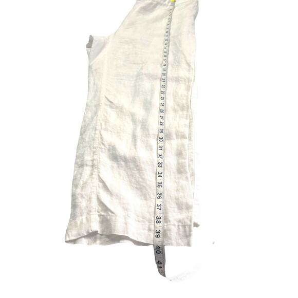 Chicos Women’s Wide Leg Linen Pants Size 2.5 XL 100% Linen Elastic Waist Pockets - Picture 13 of 14